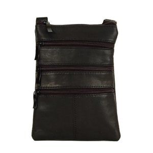 ⭐SALE⭐Genuine Leather Crossbody Purse - Black